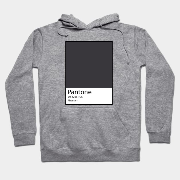 Phantom - Pantone 19-4205 TCX Hoodie by Seraphine